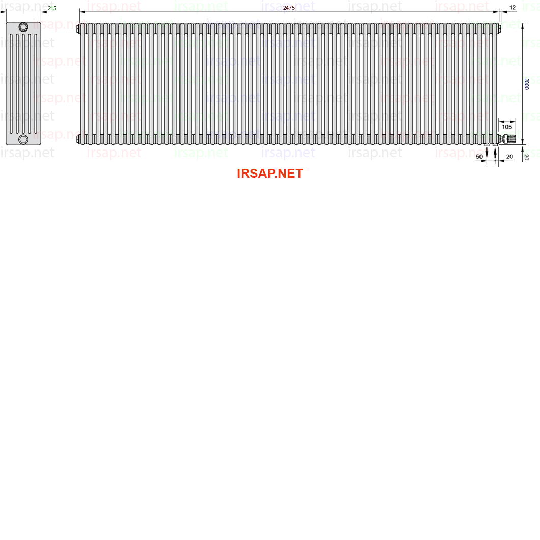 Радиатор IRSAP Tesi 62000/55 T26 CL 01